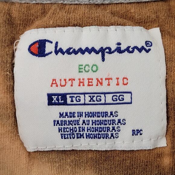 Champion Blank Sweatshirt XL 25x26 Gray Cropped Baggy Boxy - Picture 5 of 14